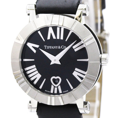 Tiffany & Co. Atlas Quartz Stainless Steel and Leather 30
