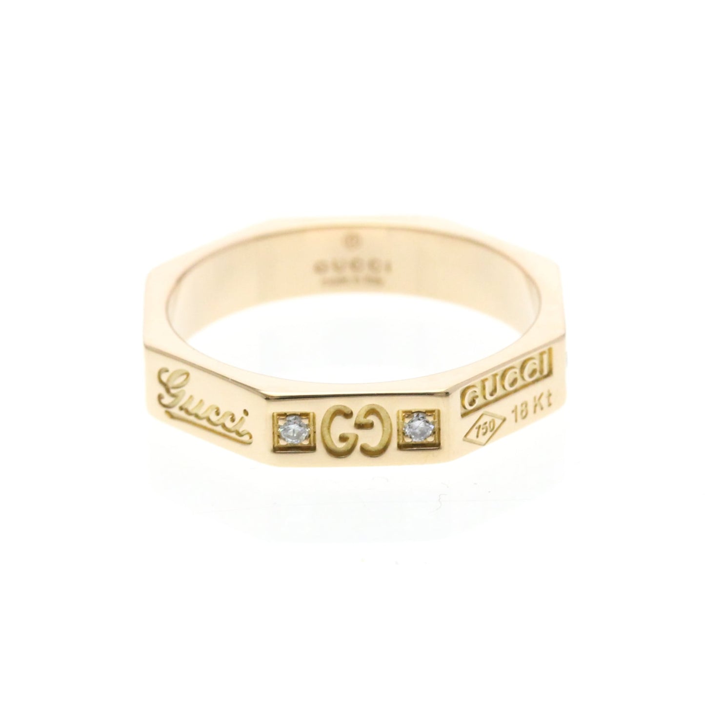 Gucci Icon 5 Diamonds 18K Rose Gold and Diamonds Thin