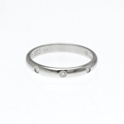 Cartier 1895 Wedding Band 3 Diamonds Platinum with Diamonds 2.6mm