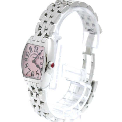 Franck Muller Cintree Curvex Quartz White Gold and Crocodile with Diamond Bezel 22