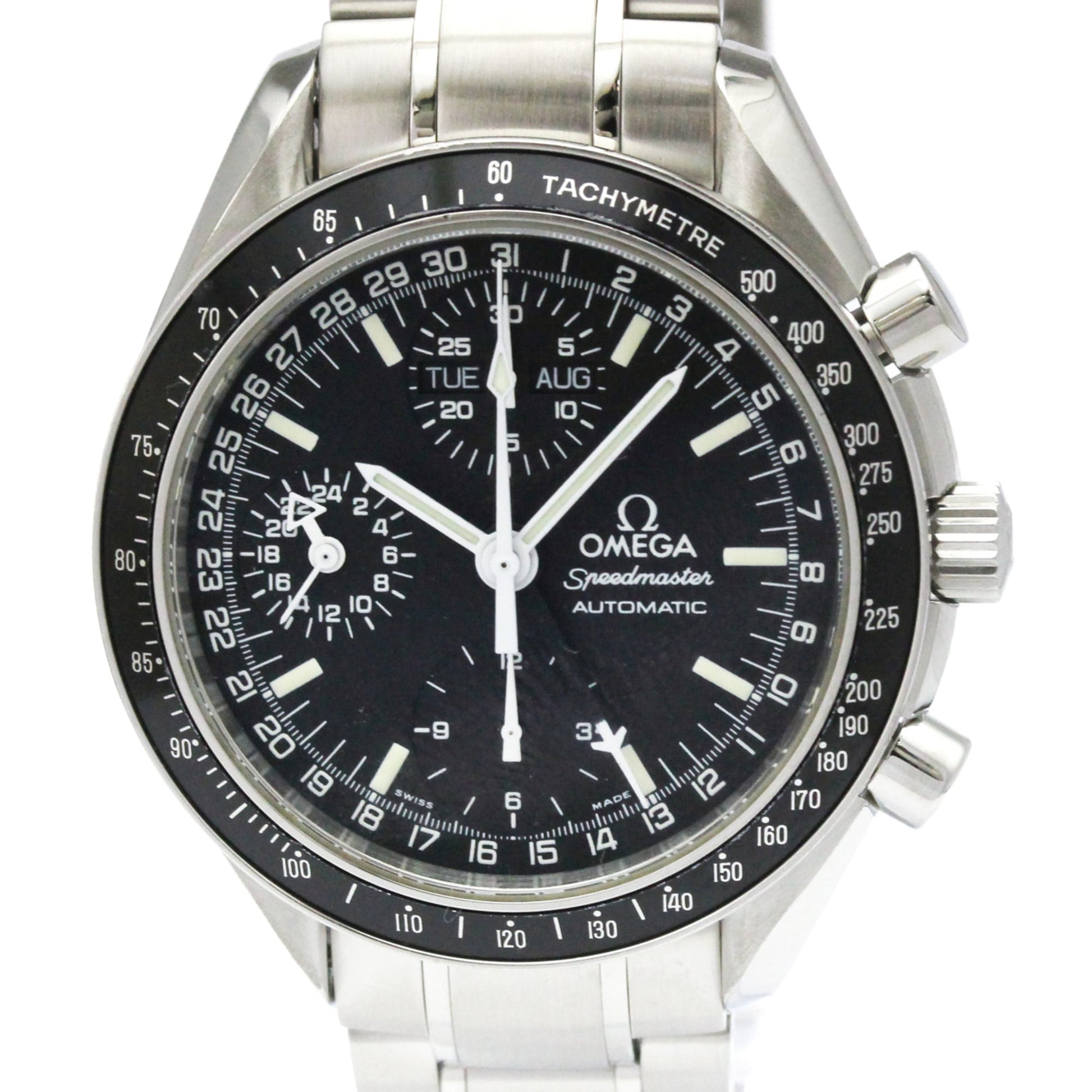 Omega Speedmaster Date Chronograph Automatic Stainless Steel 39