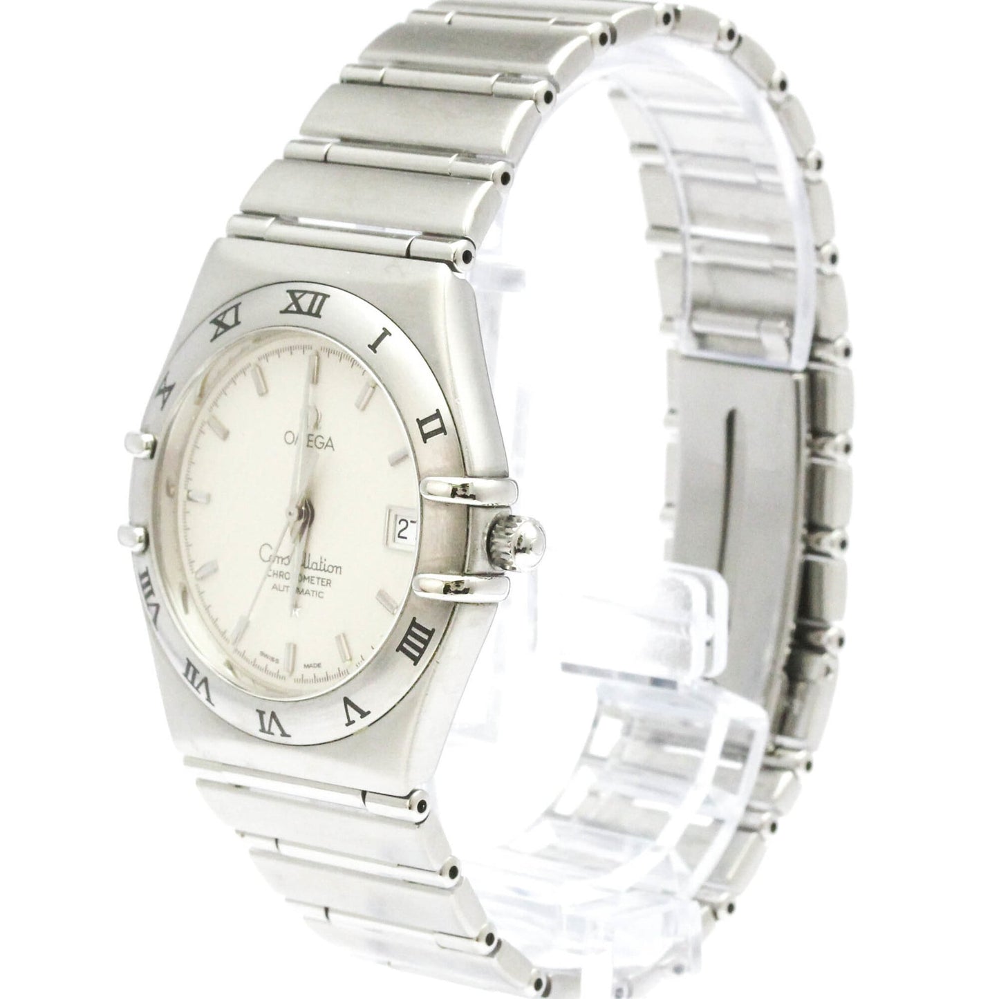 Omega Constellation Quartz Watch Stainless Steel 35