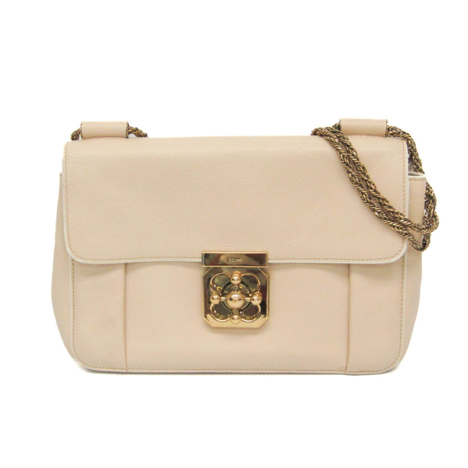 Chloe Elsie Chain Shoulder Bag Leather Small