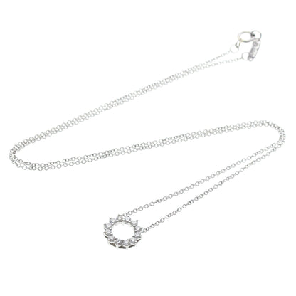 Tiffany & Co. Open Circle Pendant Platinum with Diamonds Mini