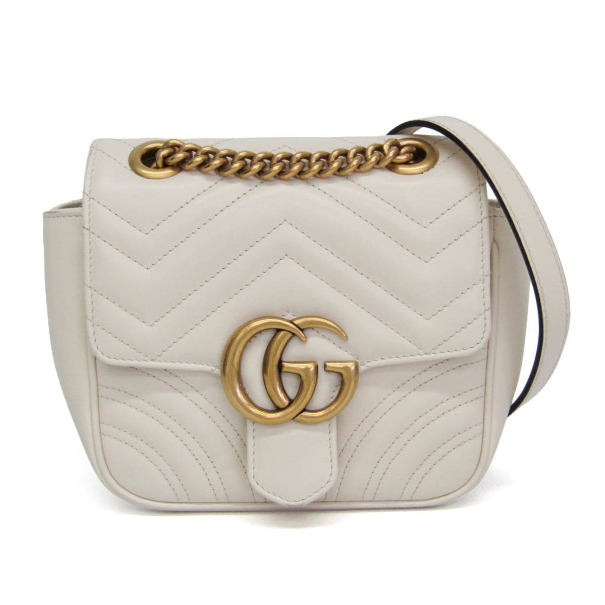 Gucci GG Marmont Square Flap Matelasse Leather Mini