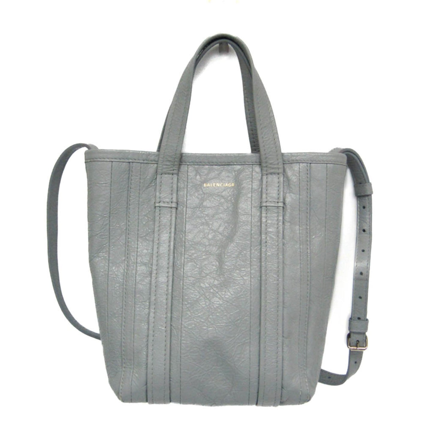 Cabas Balenciaga Vintage tote cuir gris — Occasion