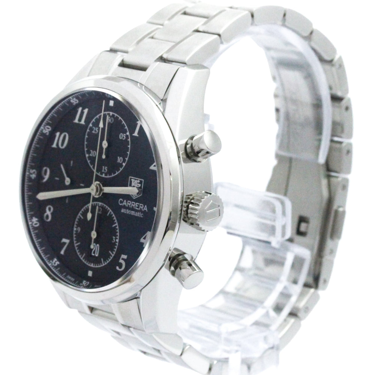 Tag Heuer Carrera Calibre 16 Heritage Chronograph Automatic Watch Stainless Steel 41 None Product Image