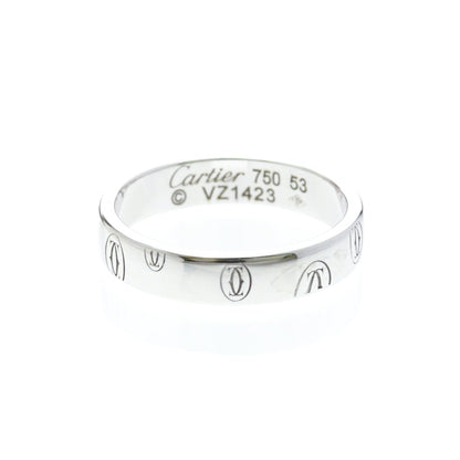 Cartier C de Cartier Happy Birthday Band 18K White Gold 4mm