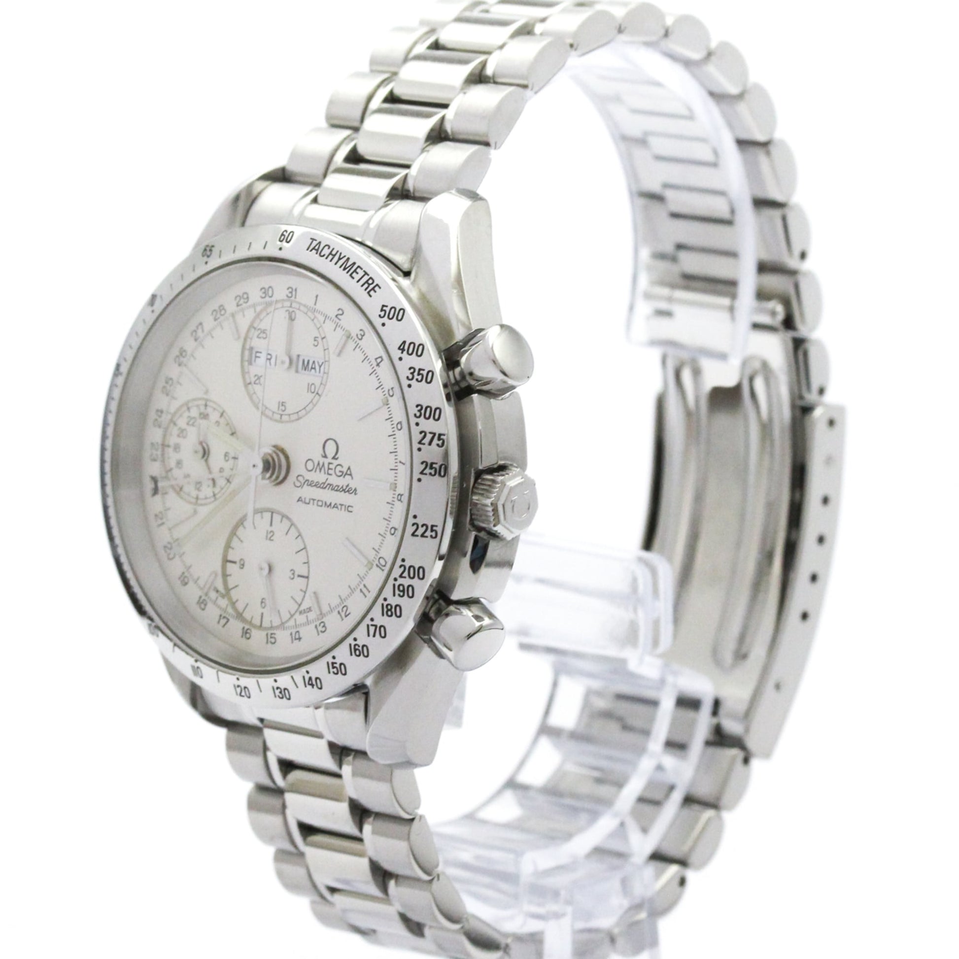 Omega Speedmaster Day-Date Chronograph Automatic Watch Stainless Steel 39