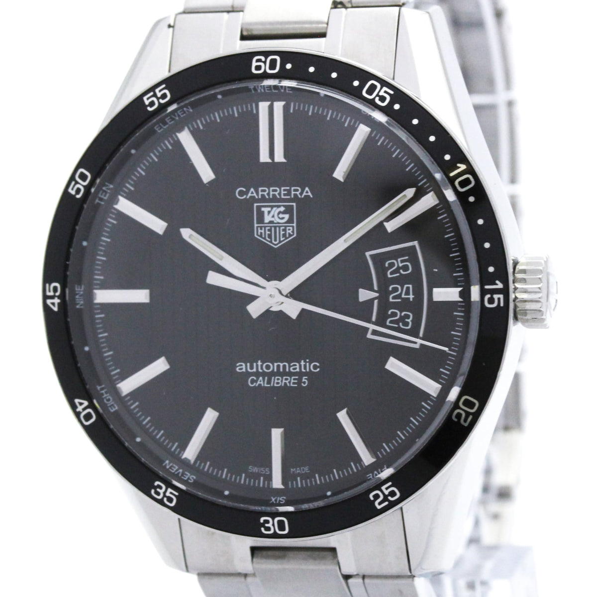 Tag Heuer Carrera Calibre 5 Day-Date Automatic Stainless Steel 36