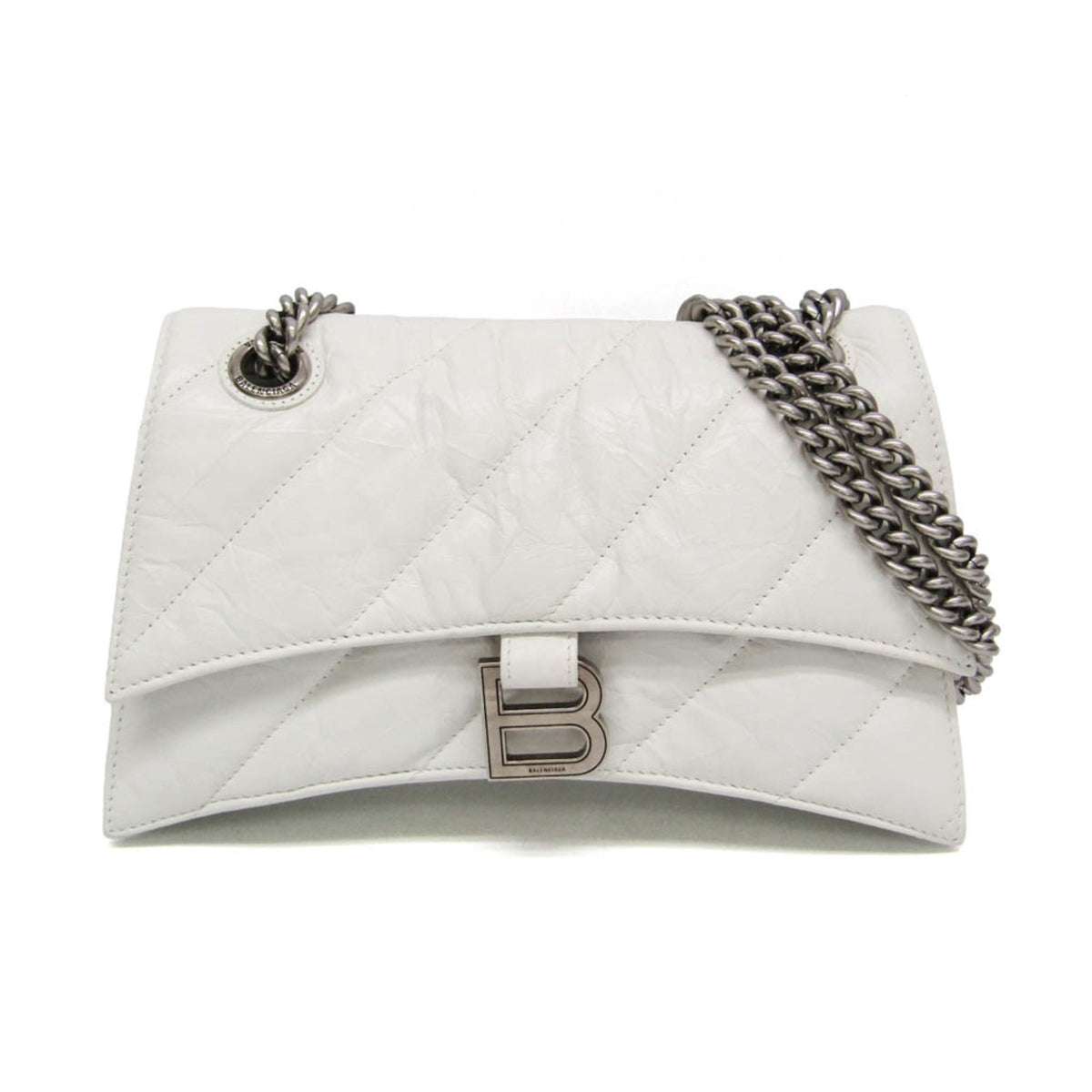 Balenciaga Crush Chain Flap Quilted Crushed Calfskin Medium