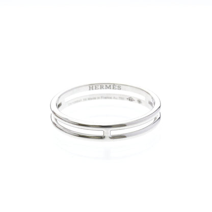 Hermes Ariane Wedding Band Ring 18K White Gold Product Image