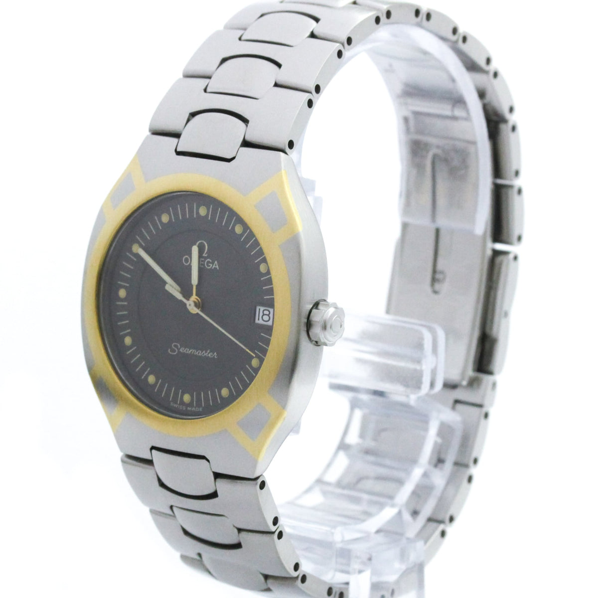 Omega Seamaster Polaris Day-Date Quartz Stainless steel and Yellow gold (18K) Product Image
