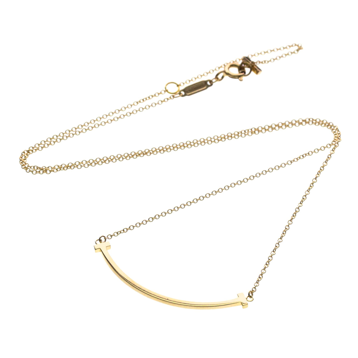 Tiffany & Co. T Smile Pendant 18K Rose Gold Small