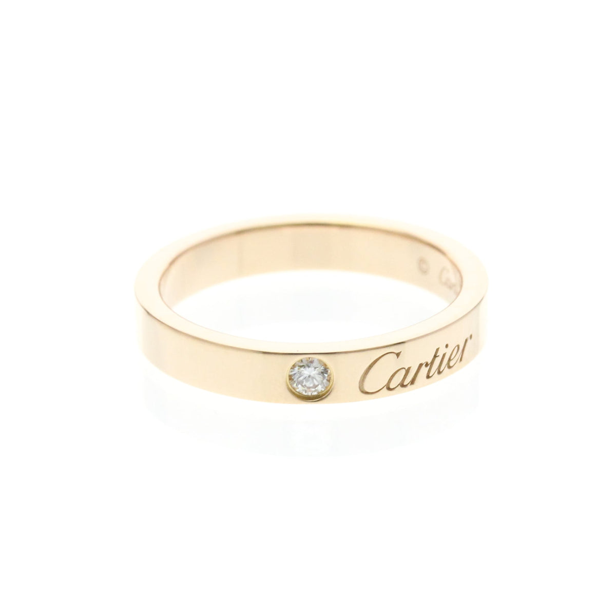 Cartier C de Cartier Wedding Band 18K Rose Gold with Diamond Product Image