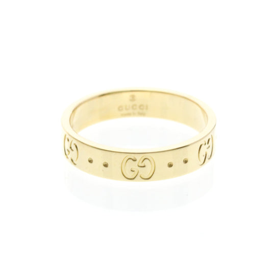 Gucci Icon Band 18K Yellow Gold 4mm