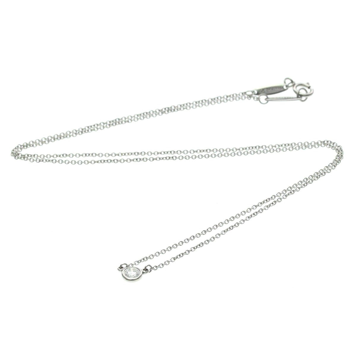 Tiffany & Co. Elsa Peretti Diamonds By The Yard Pendant Platinum with Diamond 0.20-0.29CT