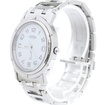 Hermes Clipper Quartz Stainless Steel 36