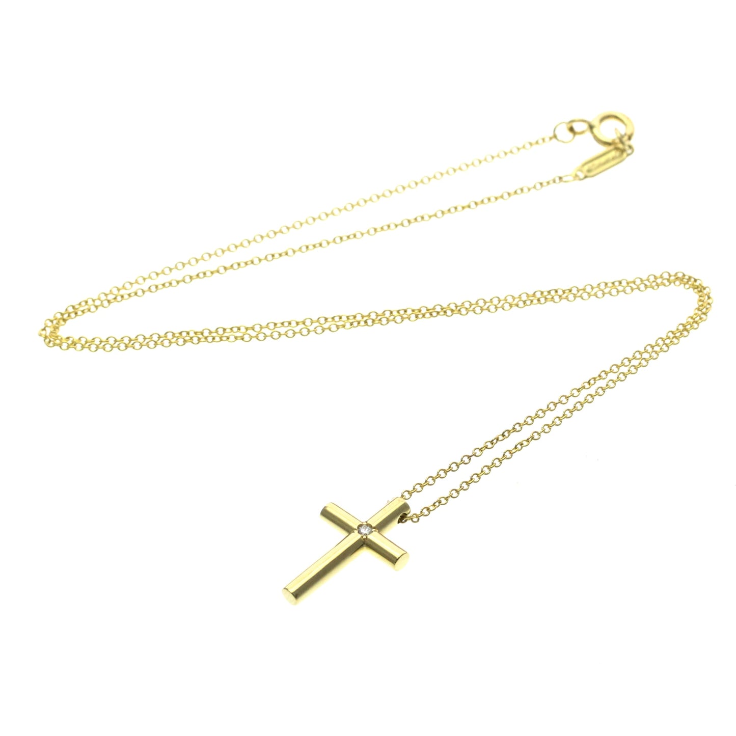 Tiffany & Co. Cross Pendant 18K Yellow Gold with Diamond Product Image
