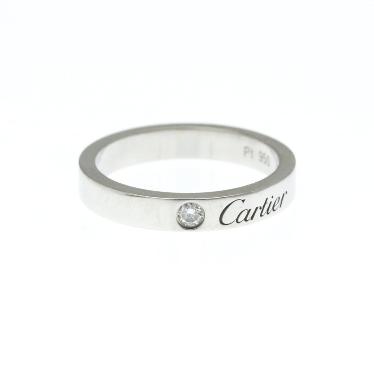 Cartier C de Cartier Wedding Band Platinum with Diamond Product Image