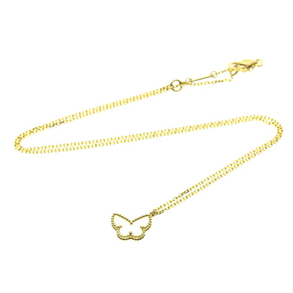 Van Cleef & Arpels Sweet Alhambra Butterfly Pendant 18K White Gold with Turquoise Product Image