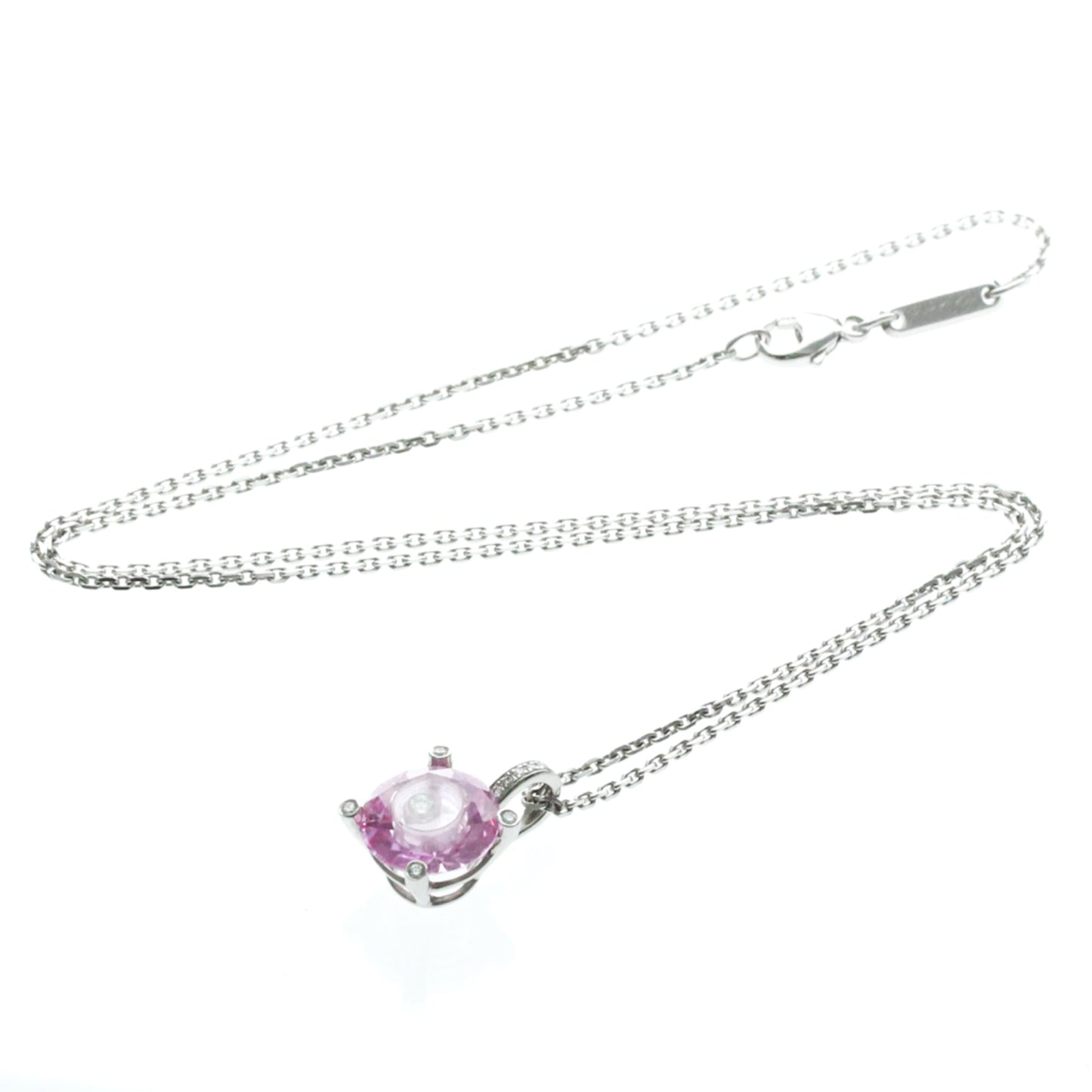 Chopard Happy Diamonds 5 Diamond Round Pendant 18K White Gold with Diamonds Product Image