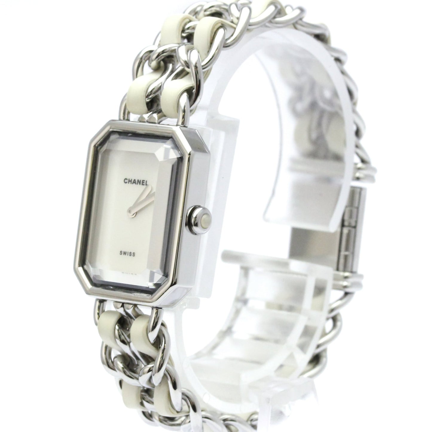 Chanel Premiere Rock Quartz Stainless Steel and Leather 20