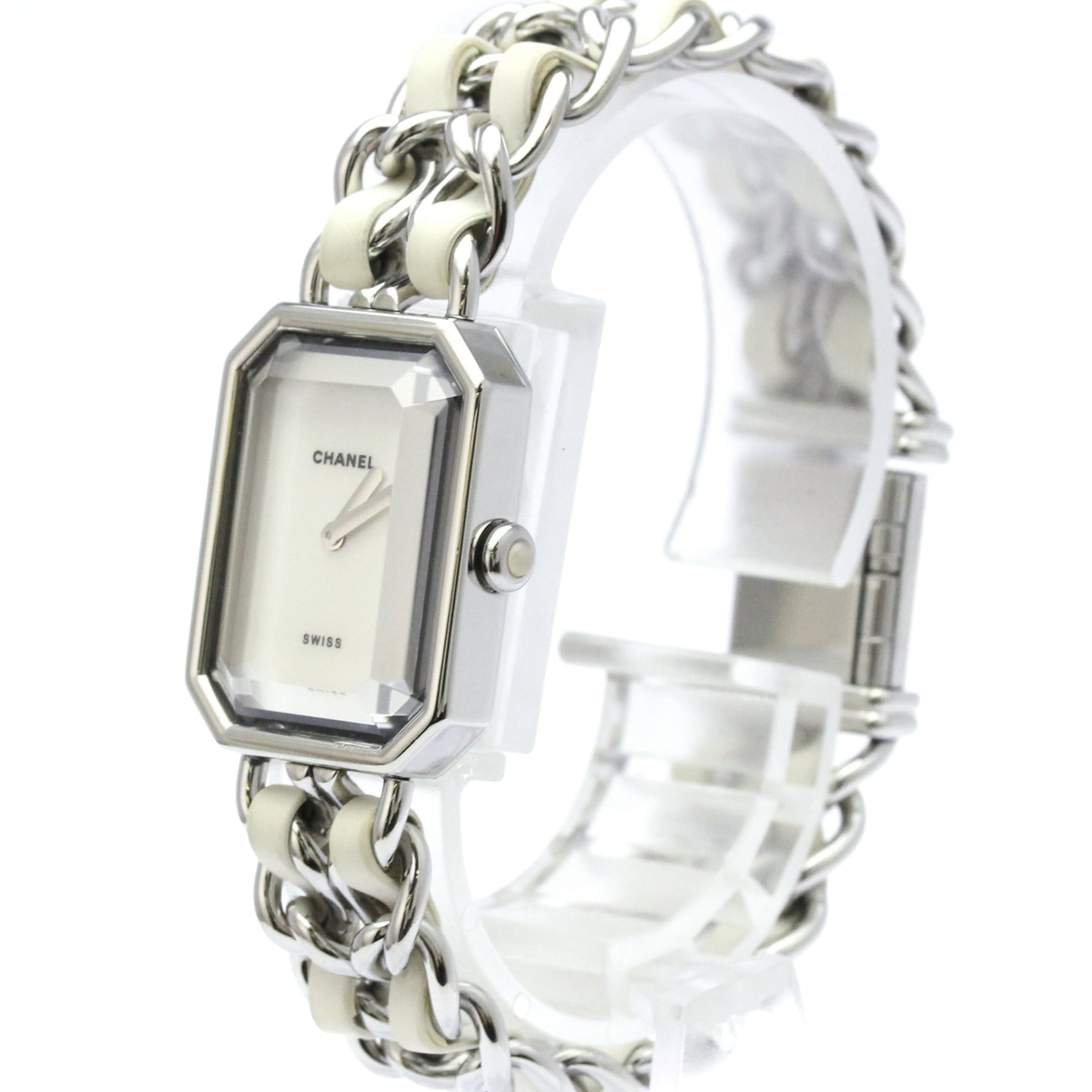Chanel Premiere Rock Quartz Stainless Steel and Leather 20