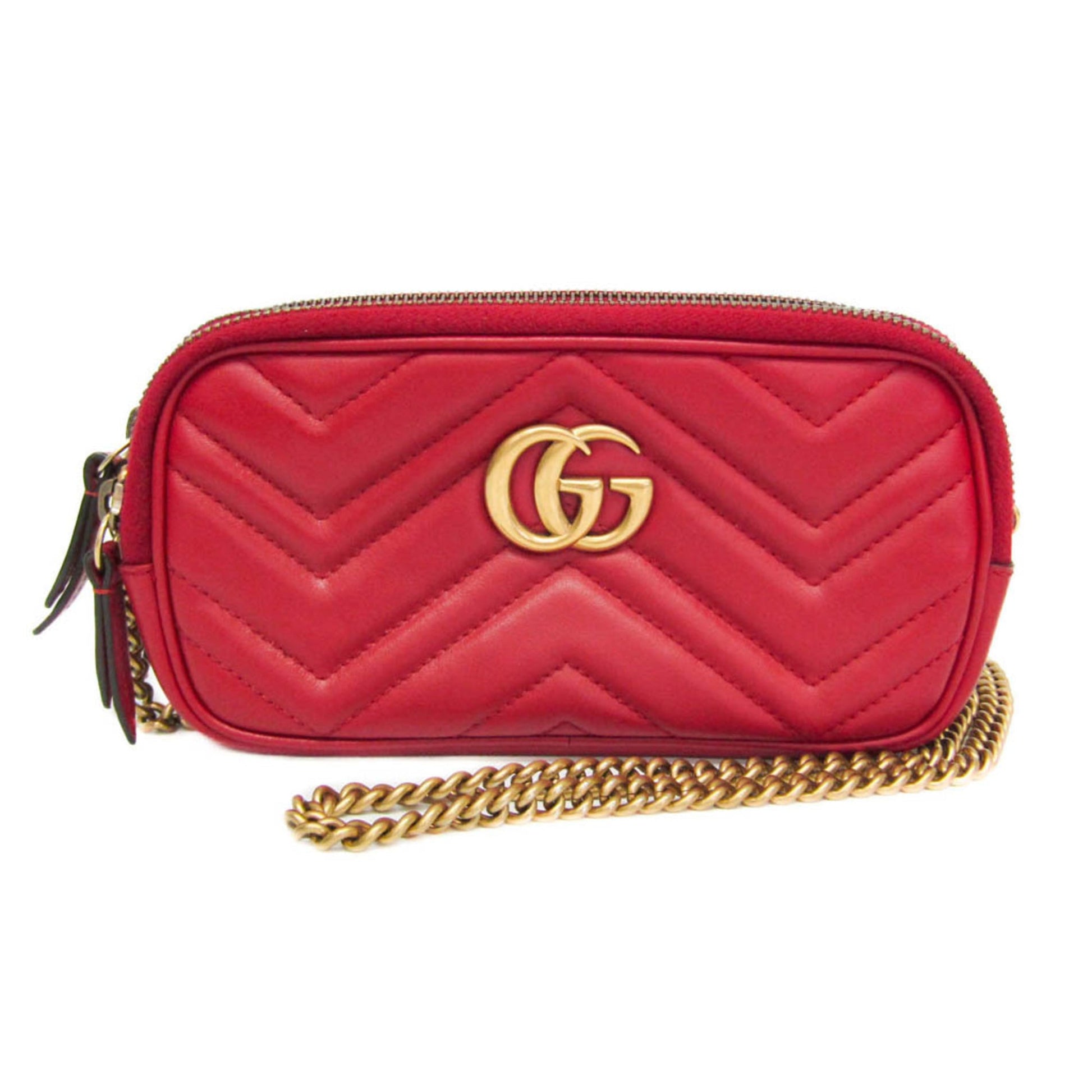 Gucci GG marmont Black leather medium
