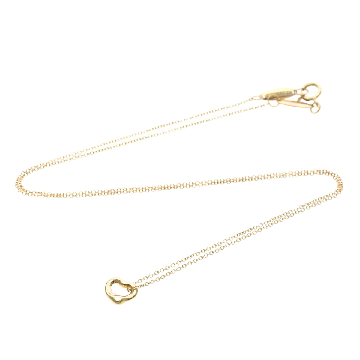 Tiffany & Co. Elsa Peretti Open Heart Pendant 18K Rose Gold 7mm