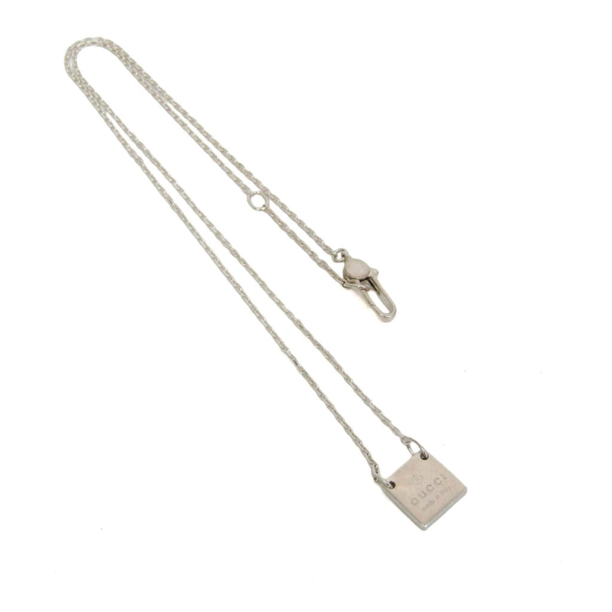 Gucci Logo Plate Sterling Silver Product Image