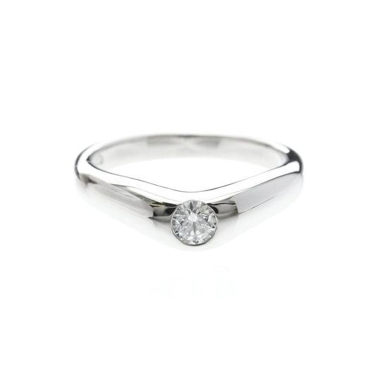 Tiffany & Co. Elsa Peretti Curved Wedding Band Platinum with Diamonds Product Image