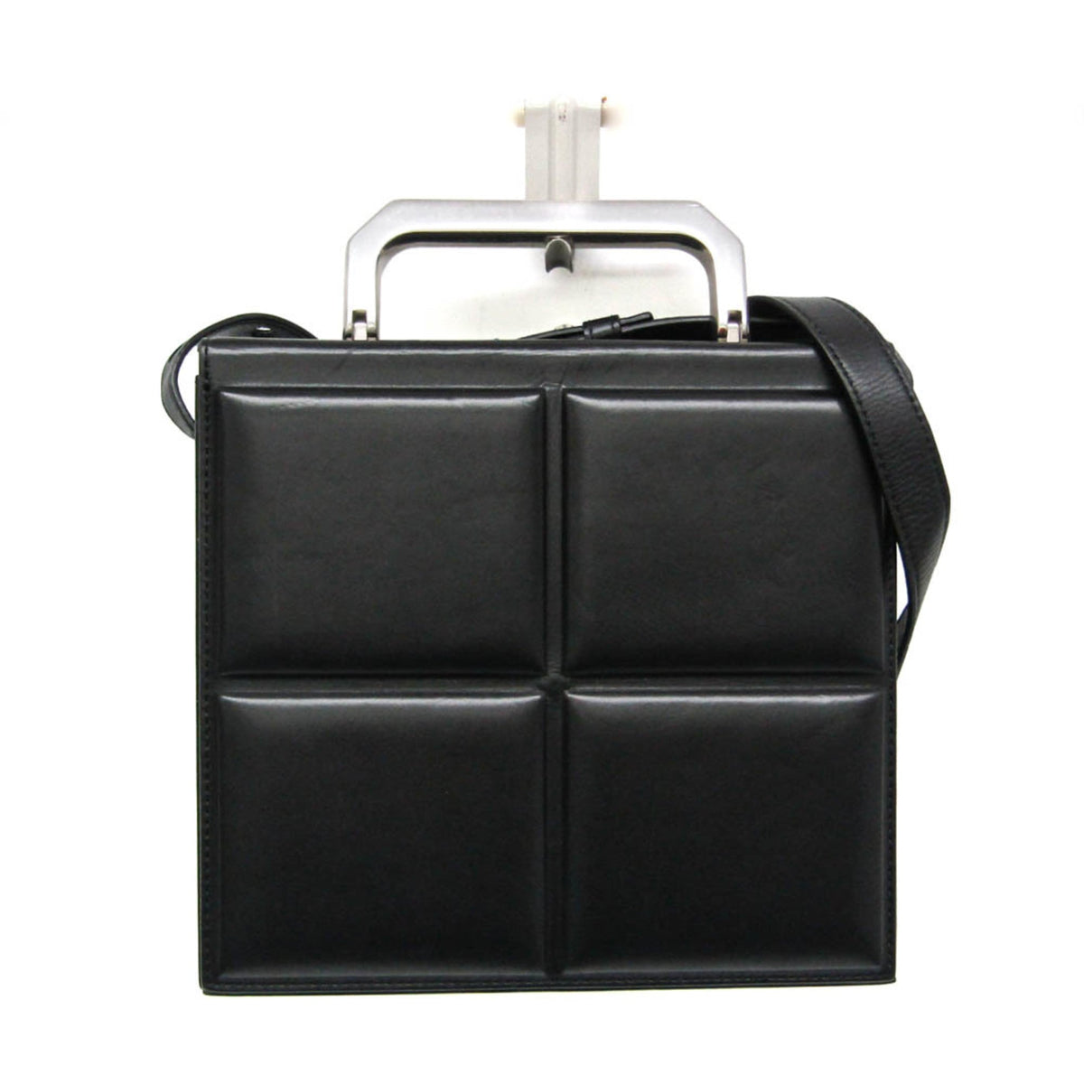 Bottega Veneta Trunk Top Handle Messenger Padded Leather Mini