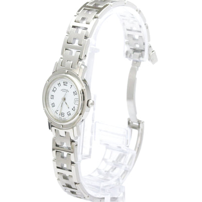 Hermes Clipper Quartz Stainless Steel 24