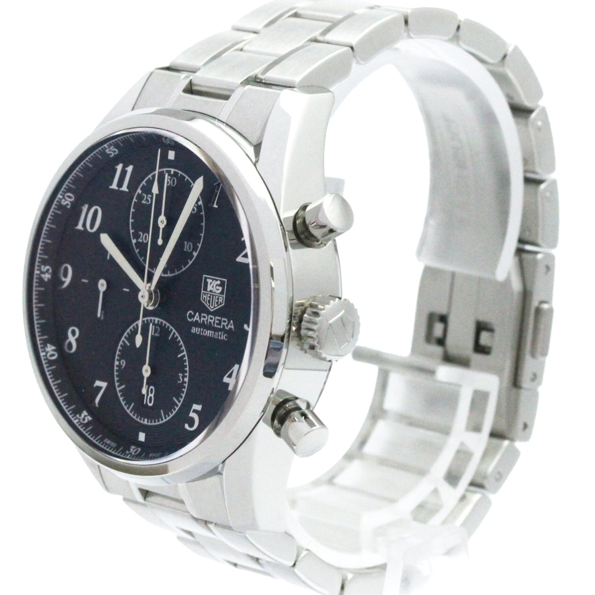 Tag Heuer Carrera Calibre 16 Heritage Chronograph Automatic Watch Stainless Steel 41 None Product Image