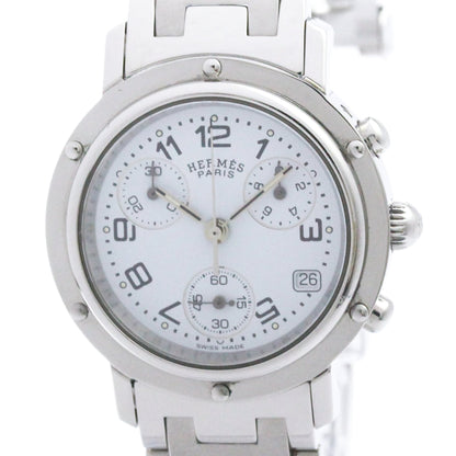 Hermes Clipper Chronograph Quartz Stainless Steel 31