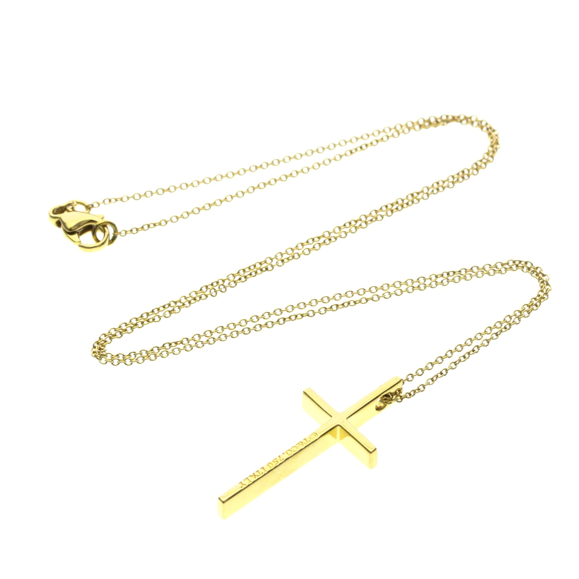 Tiffany & Co. Cross Pendant 18K Yellow Gold Product Image