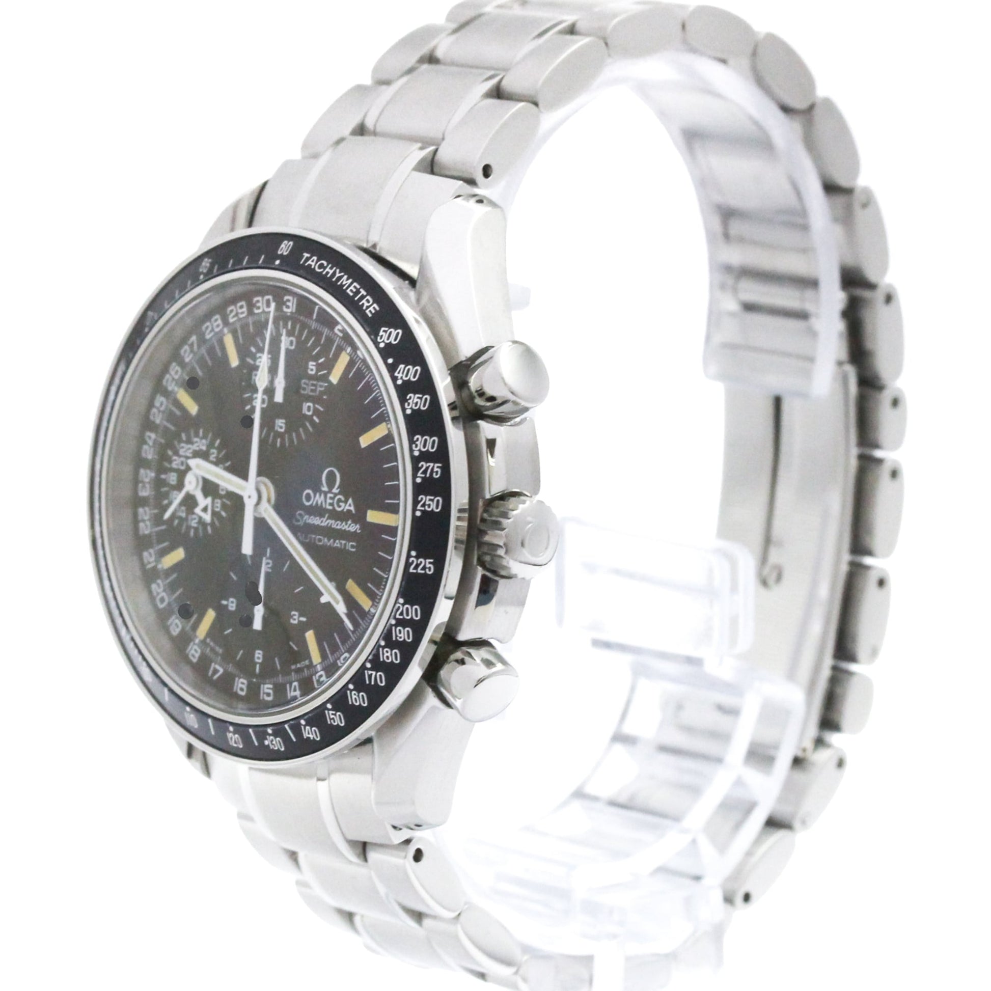 Omega Speedmaster Triple Calendar Chronograph Automatic Stainless Steel 39