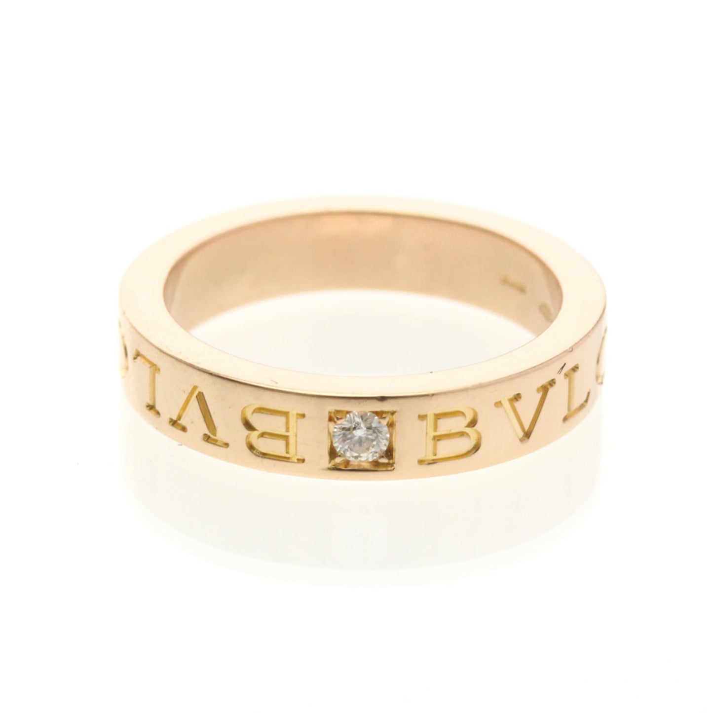 Bvlgari Bvlgari Bvlgari Band Ring 18K Rose Gold with Diamond Product Image