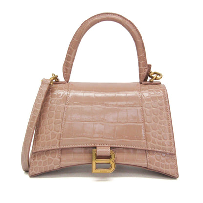 Balenciaga Hourglass Crocodile Embossed Medium