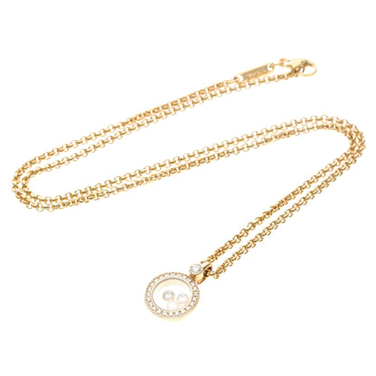 Chopard Happy Diamonds Round Pendant 18K Yellow Gold with Diamonds and 3 Floating Diamonds Product Image