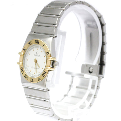 Omega Constellation Quartz Watch Stainless Steel and Yellow Gold 22