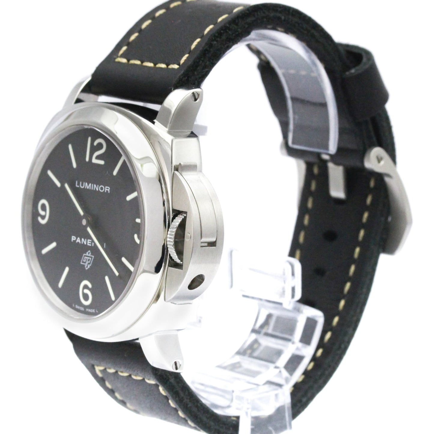 Panerai Luminor Base Logo Manual Stainless Steel and Leather 44