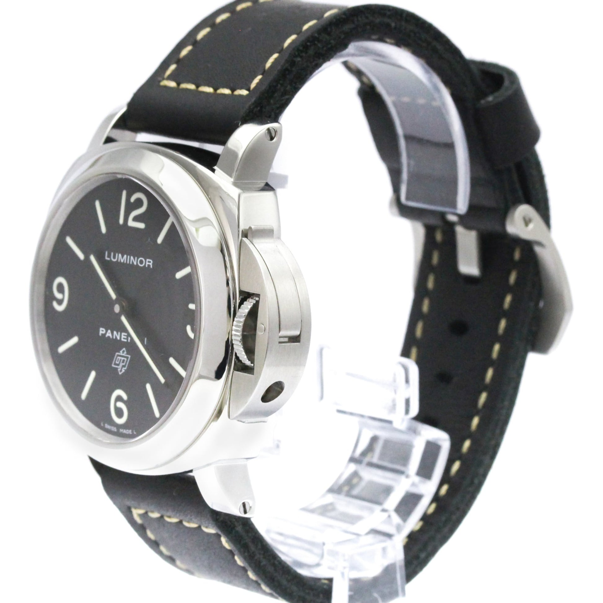 Panerai Luminor Base Logo Manual Stainless Steel and Leather 44