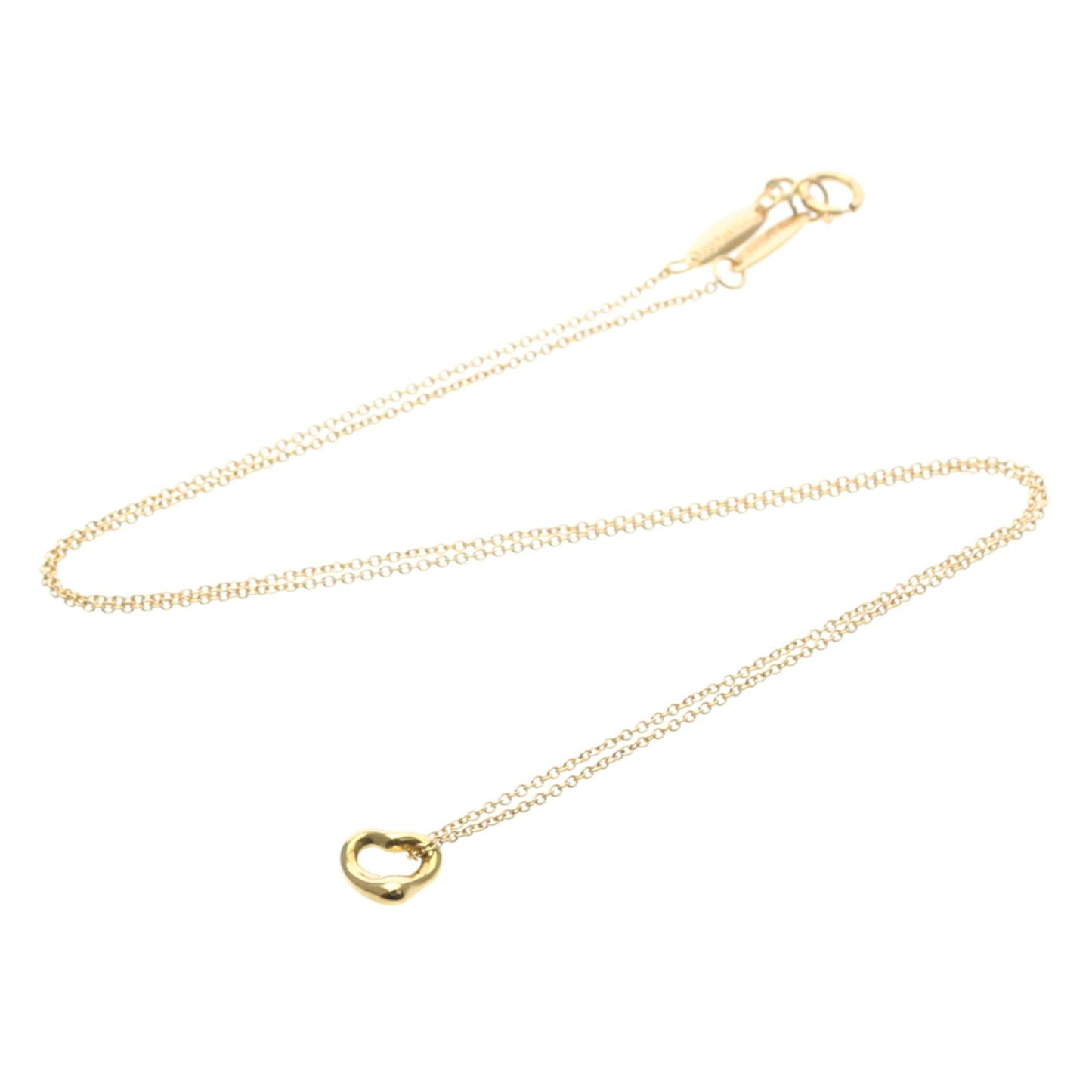 Tiffany & Co. Elsa Peretti Open Heart Pendant 18K Rose Gold 7mm