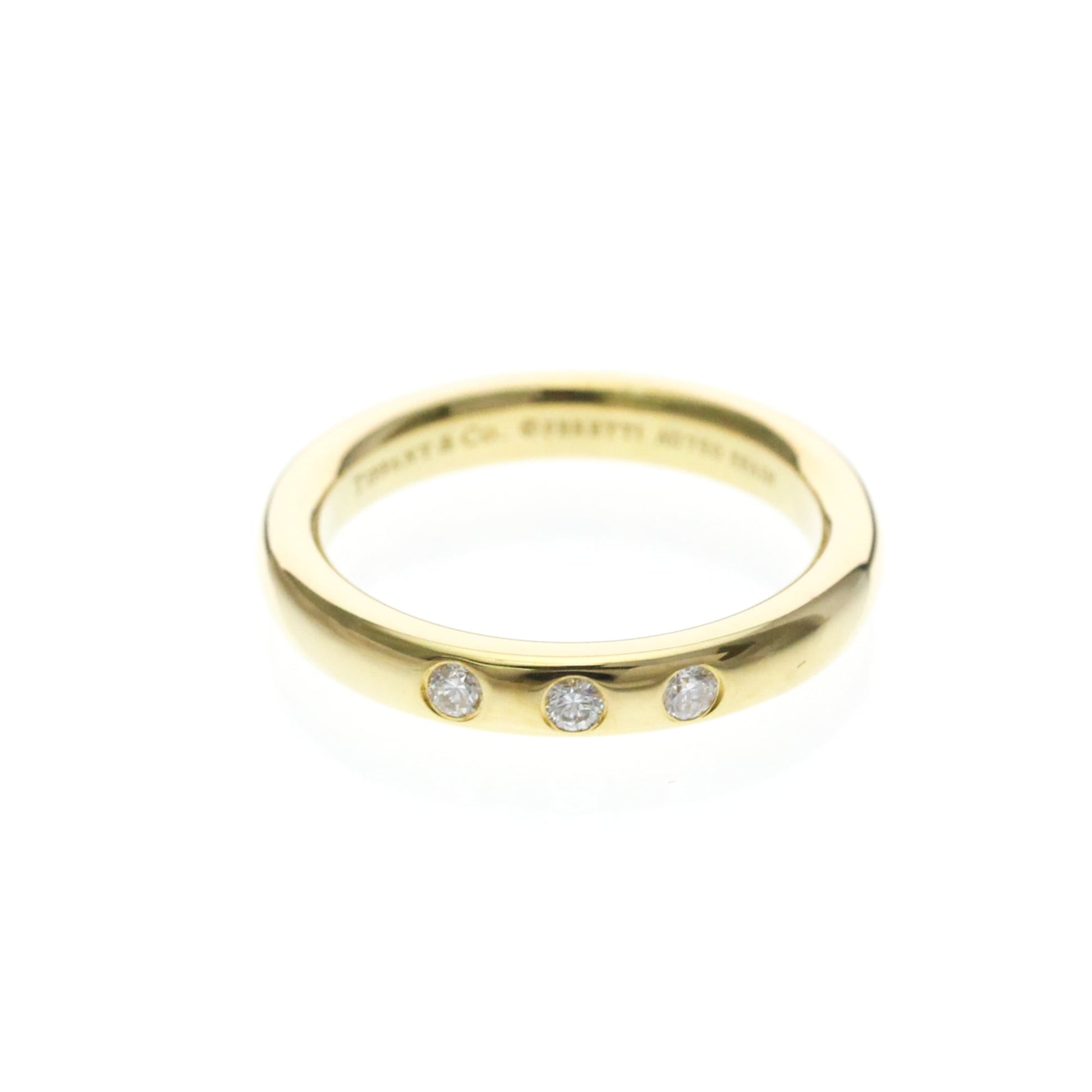 Tiffany & Co. Elsa Peretti 3 Diamond Stacking Band 18K Yellow Gold with Diamonds Product Image