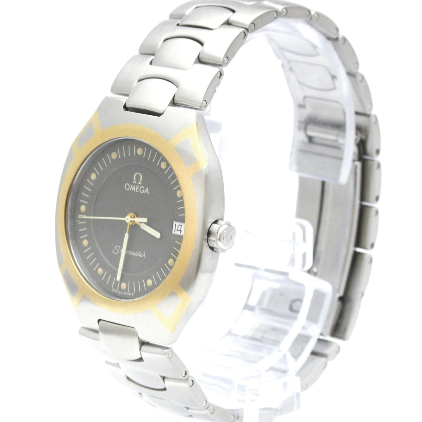 Omega Seamaster Polaris Day-Date Quartz Stainless steel and Yellow gold (18K) Product Image