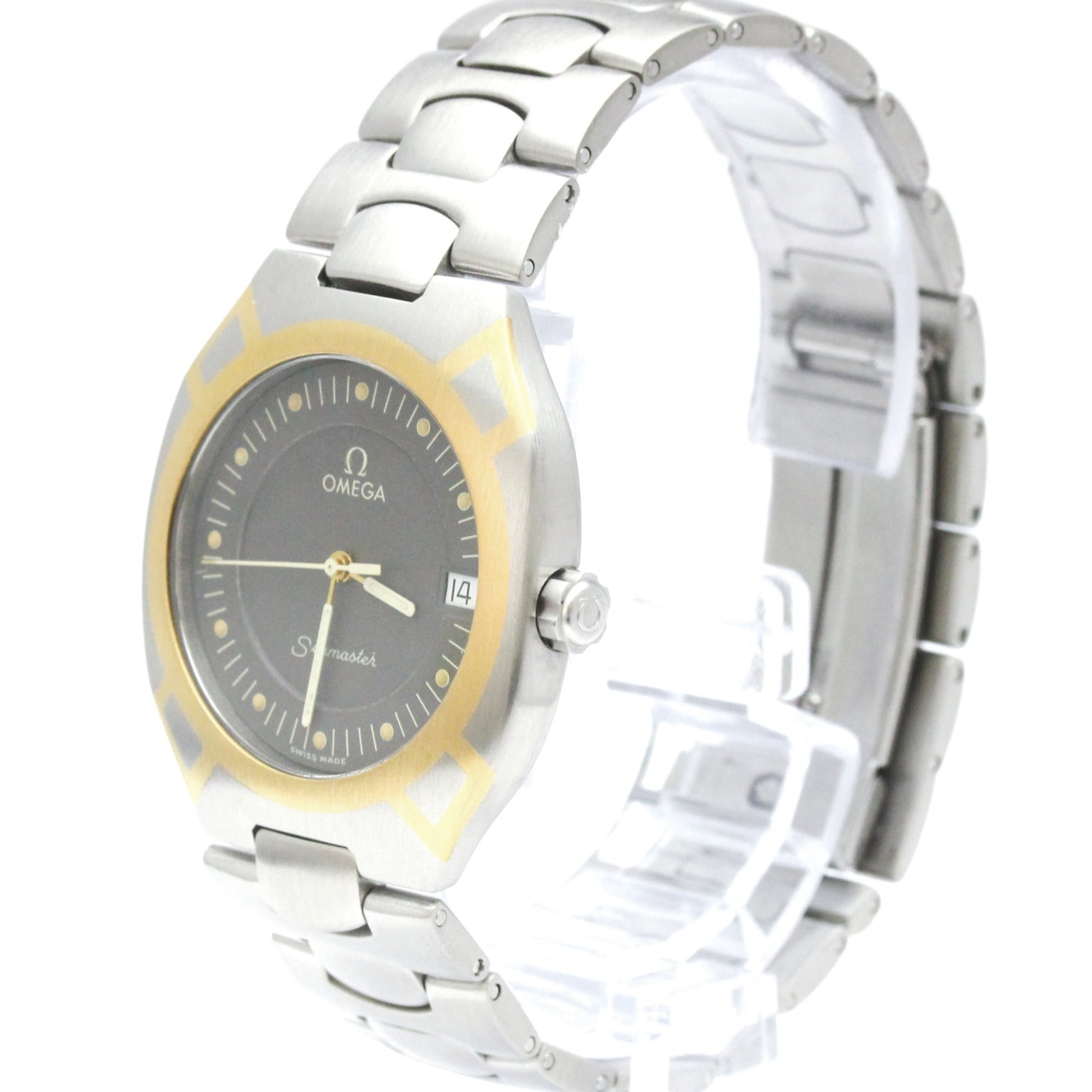 Omega Seamaster Polaris Day-Date Quartz Stainless steel and Yellow gold (18K) Product Image