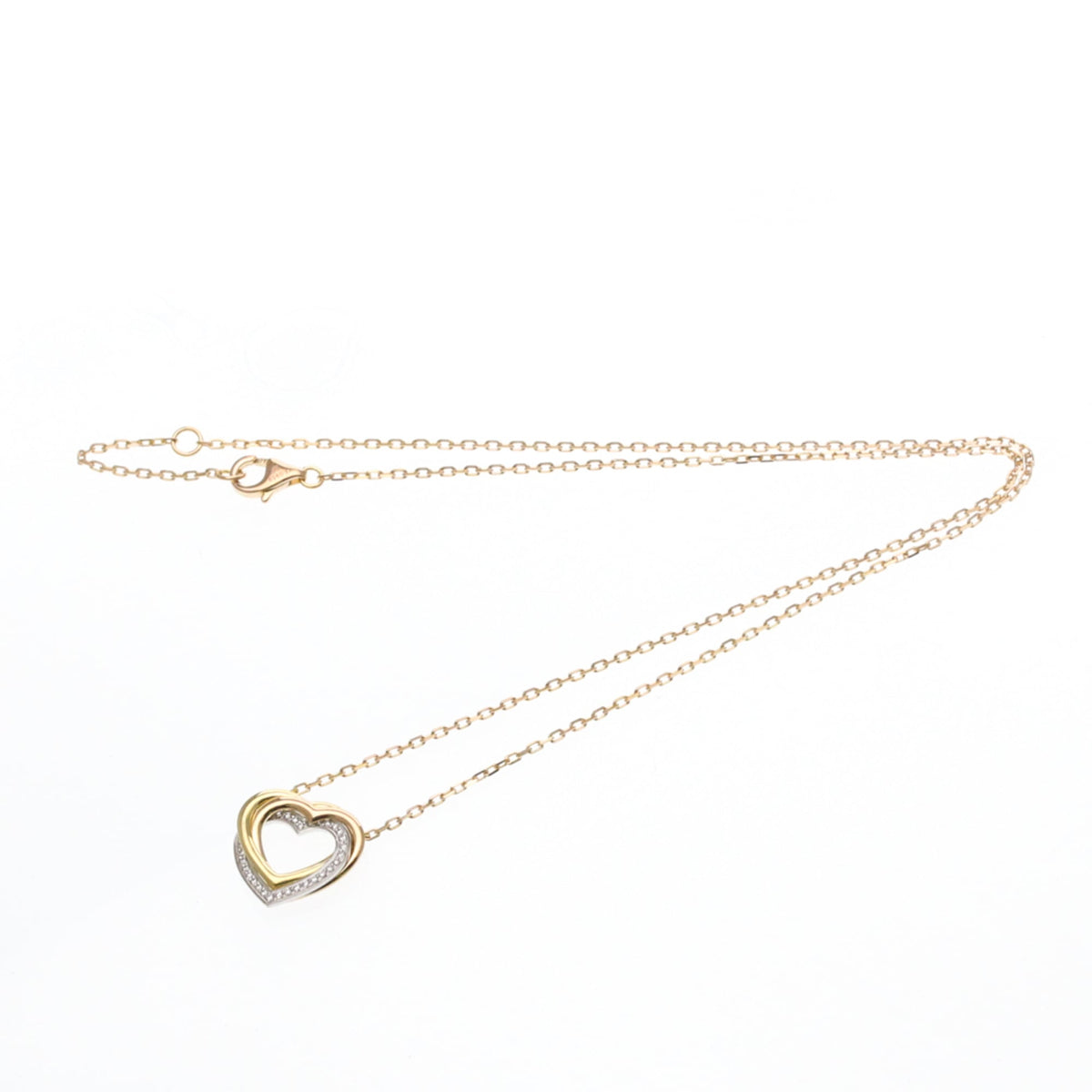 Cartier Trinity de Cartier Heart Pendant 18K Tricolor Gold with Diamonds Product Image