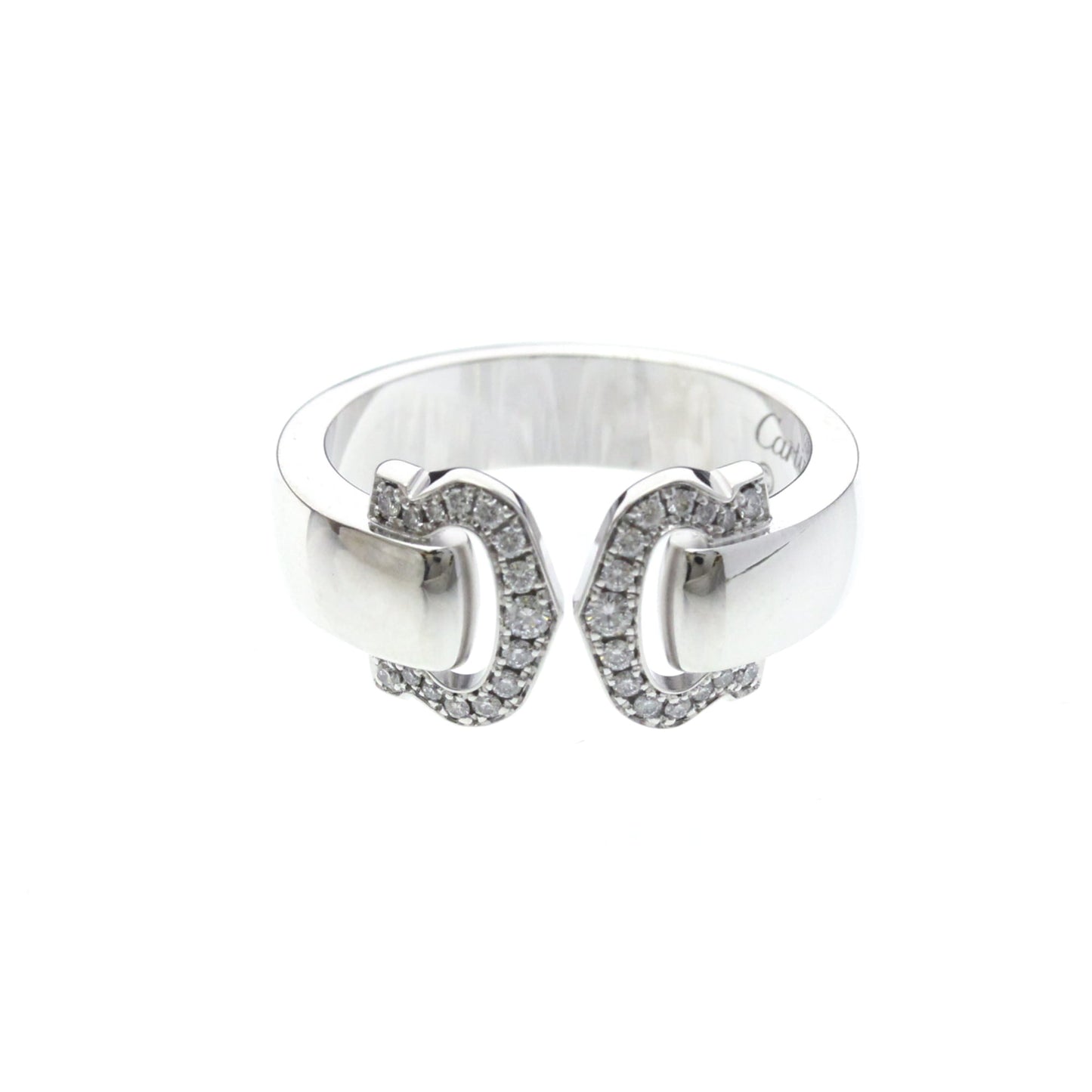 Cartier Vintage C de Cartier 18K White Gold with Diamonds Product Image